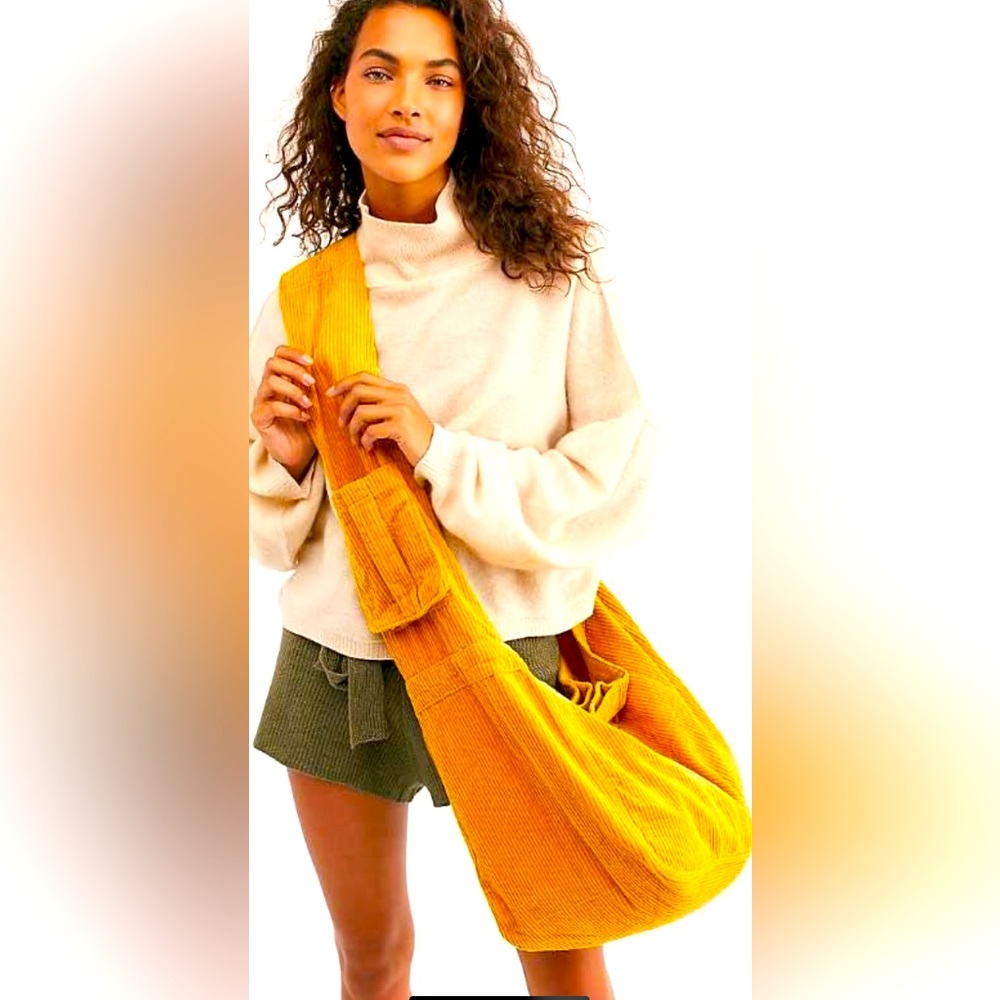 ✨Free People✨ We The Free Oversized Corduroy Sling Bag